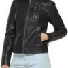 Levi's Women's Faux Leather Motocross Racer Jacket (Standard...