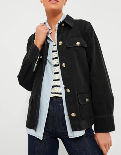 Tankaneo Womens Oversized Casual Shirt Jackets Military Util...