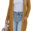 Womens Long Sleeve Open Front Cardigan Sweater Lightweight K...