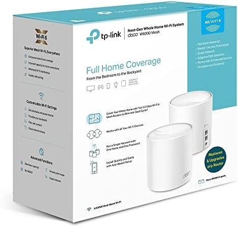 TP-Link Wi-Fi 6 AX3000 Mesh Router System | 2- Mesh Routers ...