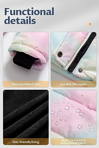 CREATMO US Girl's Winter Fleece Lined Long Parka Puffer Coat...