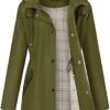 LOMON Women Waterproof Outdoor Hiking Raincoat Women Lined R...