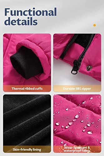 CREATMO US Girl's Winter Fleece Lined Long Parka Puffer Coat...