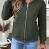 Women's Zip Up Sweatshirts Jackets Long Sleeve Bomber Jacket...