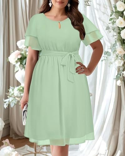 Pinup Fashion Plus Size Dresses for Wedding Guest - Semi For...
