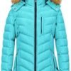 CREATMO US Women's Winter Hooded Coat Waterproof Warm Long P...