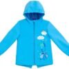 Disney Junior Girls Zip Up Waterproof Rain Jacket Toddler to...