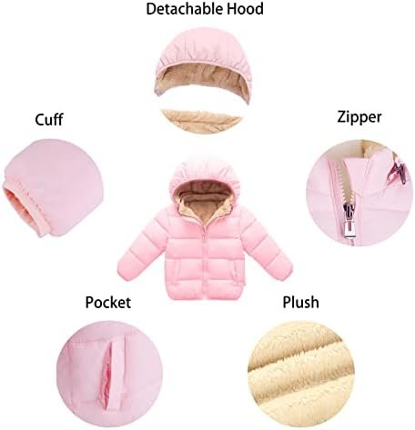 Toddler Baby Hooded Down Jacket Boys Girls Kids Thicken Warm...