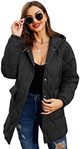 RISISSIDA Women Quilted Jacket Hooded Spring Fall Fashion, L... RISISSIDA Women Quilted Jacket Hooded Spring Fall Fashion, L...