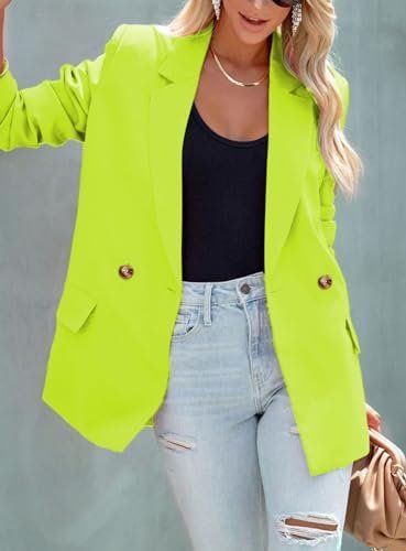 ARTFREE Womens Casual Blazer Button Lapel Long Sleeve Work B...