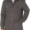 Dickies Men's Fleece Hooded Duck Shirt Jacket with DWR