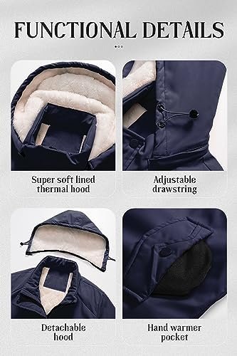 Chrisuno Women's Mid-Length Parka Winter Outerwear Jacket So...