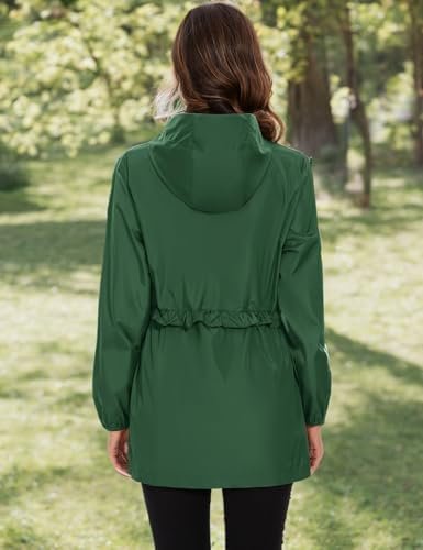 TCOT Rain Jackets for Women Waterproof Packable Hooded Rain ...