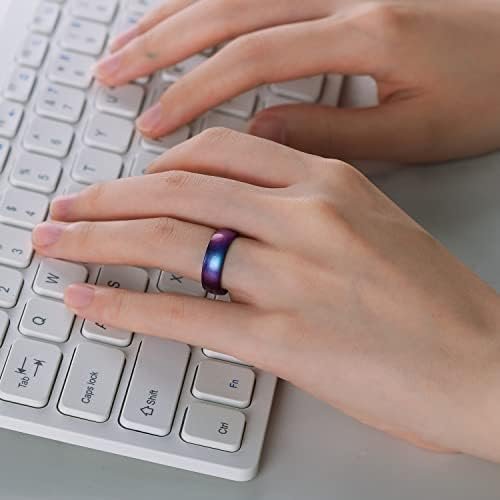 Egnaro Silicone Anniversary Ring Women, Breathable Design Wo...