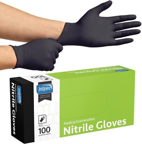 Inspire Black Nitrile Gloves | THE ORIGINAL Quality Black Gl...