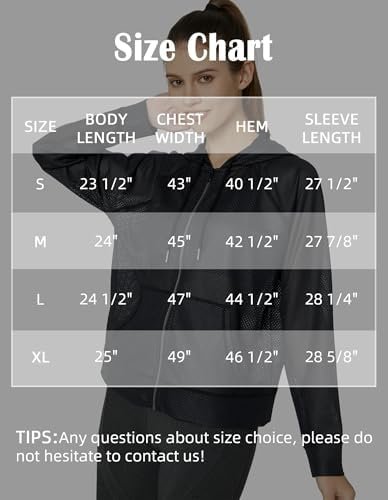 Women's Long Sleeve Mesh Hoody Sheer Hooded Sweatshirt Light...