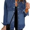 luvamia 2025 Spring Jean Jackets for Women Fashion Oversized...