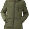 Orolay Women's Stylish Down Hooded Jacket with Two-Way Zippe...