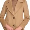 Calvin Klein Women's Full-Length Buttoned Wool Coat (Petite,...
