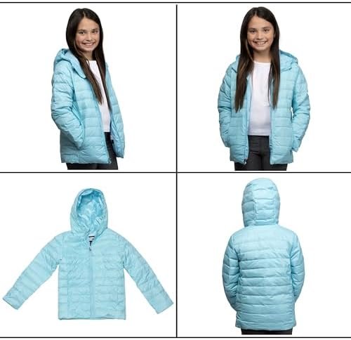 Lands' End Kids Packable Hooded Down Puffer Jacket Coat (XXS...