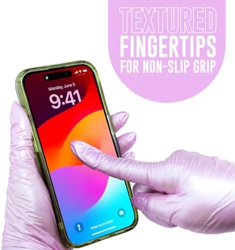 Colortrak Luminous Collection Disposable Nitrile Gloves, Lil...