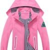 Waterproof Hooded Jacket for Boys Girls,Kids Raincoats Outdo...