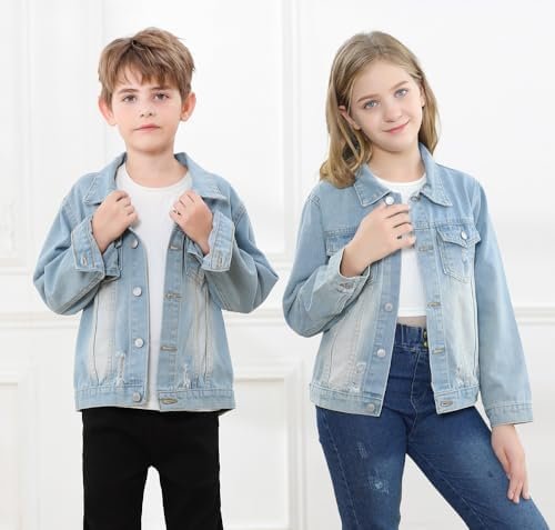 Cromoncent Classic Denim Jacket for Boys Girls