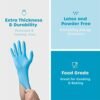 Comfy Package Synthetic Vinyl Blend Disposable Plastic Glove...