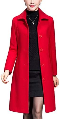 Jenkoon Women's Wool Trench Coat Winter Long Thick Overcoat ... Jenkoon Women's Wool Trench Coat Winter Long Thick Overcoat ...