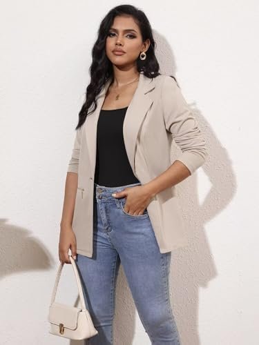 Genhoo Women's Long Sleeve Blazer Open Front Cardigan Jacket...