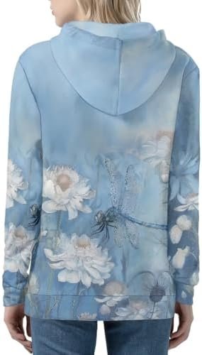 Women's Fall Full Zip Up Hoodie Long Sleeve Oversized Hooded...