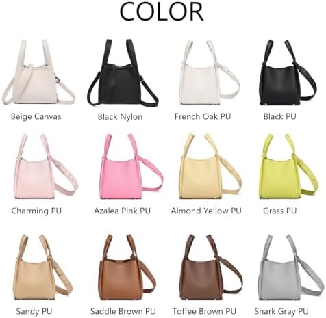 Leather Tote Bag Slouchy Handbag with Zipper Stylish for Wom...