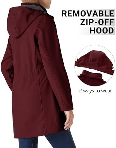 Outdoor Ventures Women's Softshell Jacket with Removable Hoo...