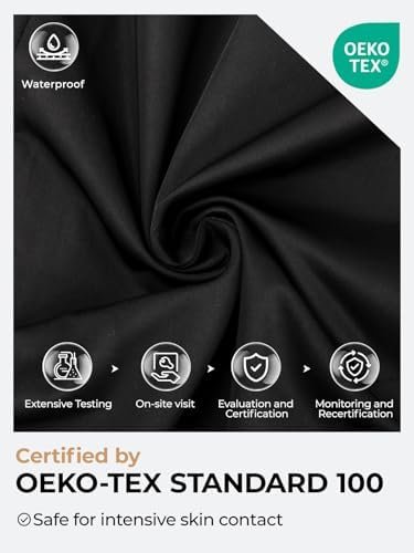 SaphiRose Women's Water-Resistant Trench Coat Double-Breaste...