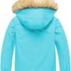 Pursky Girl's Waterproof Ski Jacket Kids Winter Snow Coats F...