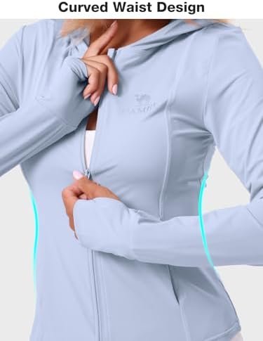 CAMEL CROWN Women's UPF 50+ Sun Protection Jacket Hoodie Lig...