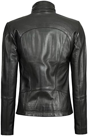 Decrum Womens Leather Jacket - Real Lambskin Fashion Leather...