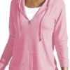 HTD Women Casual Full Zip Up Hoodie Basic Lightweight Long S...