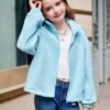 Arshiner Girls Zip Up Fleece Jacket Fall Winter Sherpa Sweat...