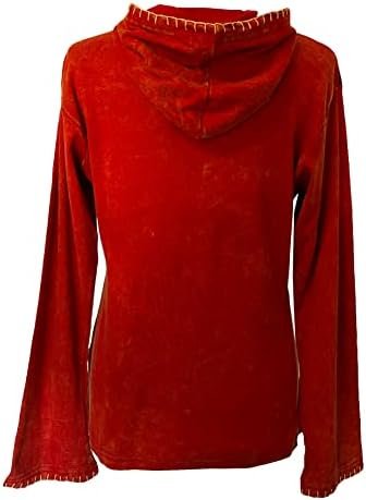 Agan Traders Women's 2025 Spring Boho Tie Dye Gypsy Hoodie -...