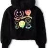 The Children's Place Girls' Long Sleeve Cropped Hooded Zip U...