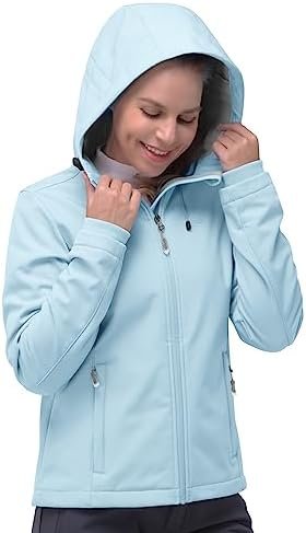 33,000ft Women's Softshell Jacket, Fleece Lined Warm Jacket ...