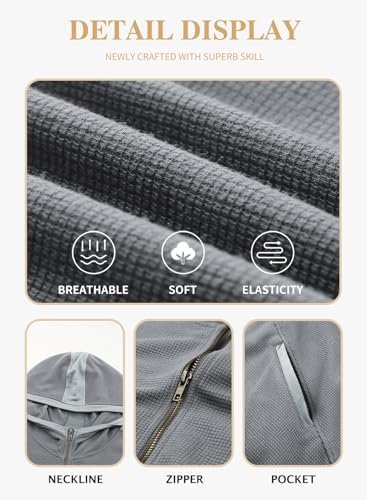 Eytino Womens Plus Size Long Sleeve Zip Up Oversized Casual ...