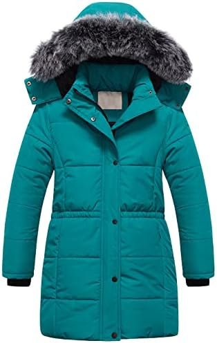 Chrisuno Girl's Long Parka Warm Winter Coat Water Resistant ...