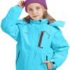 WICKHAM Girl's Waterproof Ski Jacket Winter Warm Fleece Line...