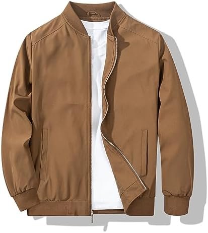 Men's Bomber Jacket Fashion Stylish Lightweight Windbreaker ...