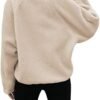 Yanekop Womens Fleece Jacket Fuzzy Long Sleeve Short Coats B...
