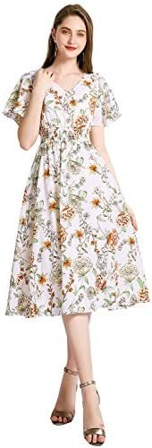 Gardenwed Chiffon Floral Dresses Summer Sun Beach Dresses fo...