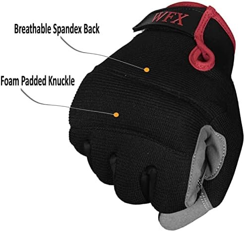 Mens Work Gloves Utility Touch Screen Breathable Spandex Rig...