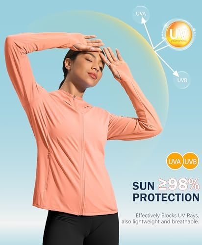 Soothfeel Women's UPF 50+ Sun Protection Hoodie Jacket Light...